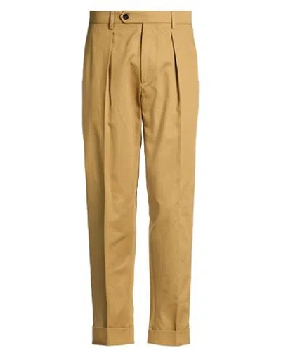 Berwich Man Pants Khaki Size 30 Cotton, Elastane In Nude