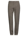 Berwich Man Pants Khaki Size 36 Cotton, Polyester, Elastane In Brown