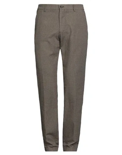 Berwich Man Pants Khaki Size 36 Cotton, Polyester, Elastane In Brown