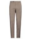 Berwich Man Pants Khaki Size 42 Cotton, Silk, Elastane In Beige