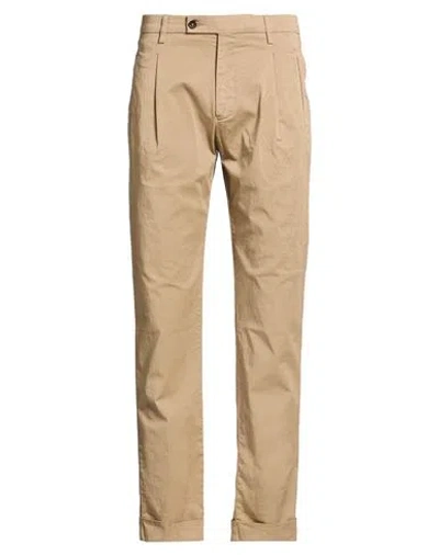 Berwich Man Pants Light Brown Size 28 Cotton, Elastane