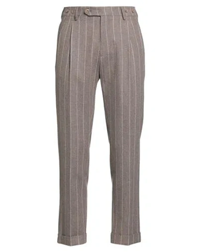 Berwich Man Pants Light Brown Size 32 Virgin Wool In Sand