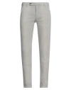 Berwich Man Pants Light Grey Size 38 Cotton, Silk, Elastane In Grey