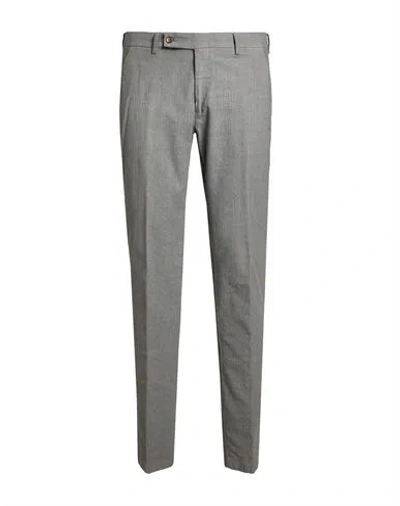 Berwich Man Pants Light Grey Size 36 Cotton, Elastane In Gray