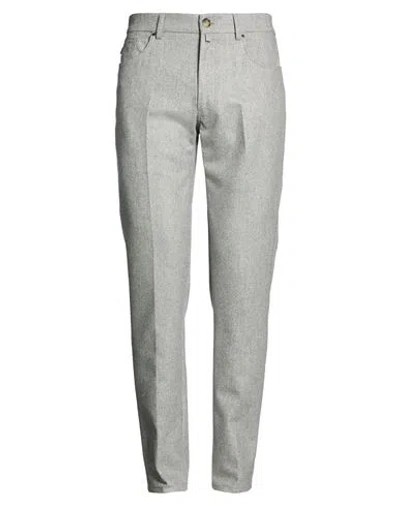 Berwich Man Pants Light Grey Size 36 Virgin Wool