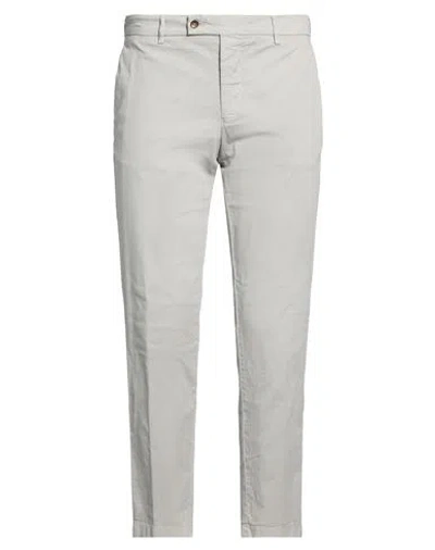 Berwich Man Pants Light Grey Size 38 Cotton, Elastane