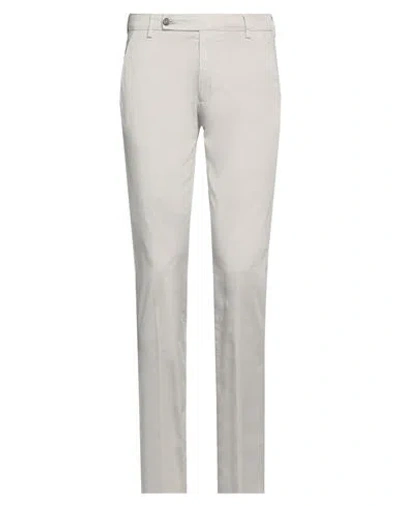 Berwich Man Pants Light Grey Size 30 Cotton, Elastane