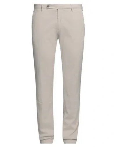 BERWICH BERWICH MAN PANTS LIGHT GREY SIZE 38 COTTON, SILK, ELASTANE