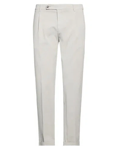 Berwich Man Pants Light Grey Size 38 Cotton, Viscose, Elastane In Gray