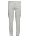 Berwich Man Pants Light Grey Size 30 Cotton, Elastane In Grey