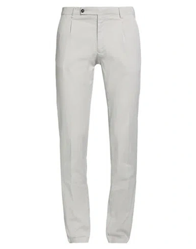 Berwich Man Pants Light Grey Size 40 Lyocell, Cotton, Elastane In Gray