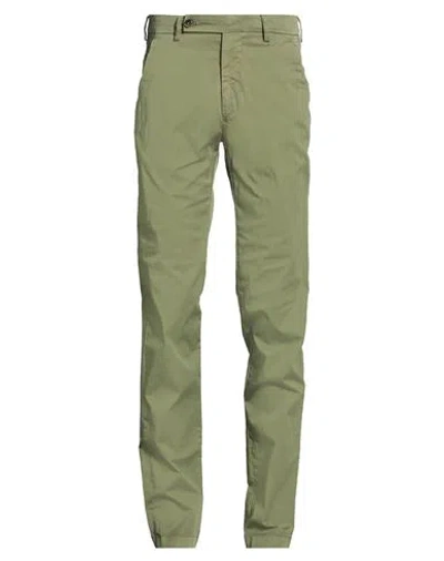 Berwich Man Pants Military Green Size 28 Cotton, Elastane