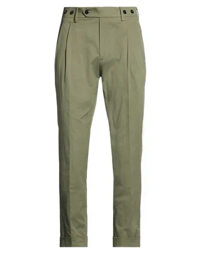 Berwich Man Pants Military Green Size 32 Cotton, Elastane