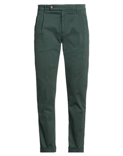 Berwich Man Pants Military Green Size 32 Cotton, Elastane