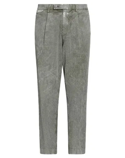 Berwich Man Pants Military Green Size 34 Cotton, Elastane