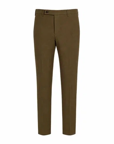 Berwich Man Pants Military Green Size 34 Cotton, Elastane