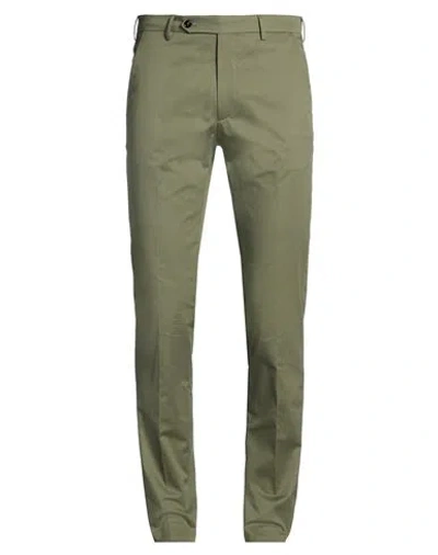 Berwich Man Pants Military Green Size 36 Cotton, Elastane