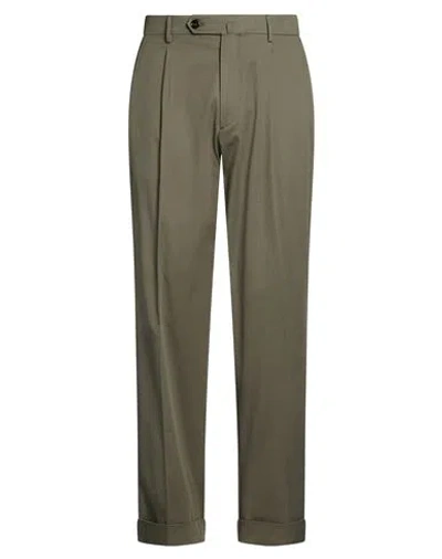 Berwich Man Pants Military Green Size 36 Cotton, Elastane