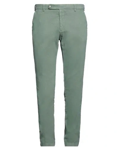 Berwich Man Pants Military Green Size 38 Cotton, Elastane
