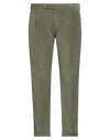 Berwich Man Pants Military Green Size 38 Cotton, Elastane