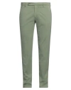 Berwich Man Pants Military Green Size 38 Cotton, Silk, Elastane