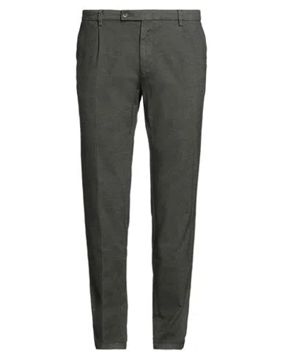 Berwich Man Pants Military Green Size 40 Cotton, Elastane In Gray