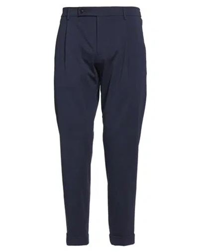 Berwich Man Pants Navy Blue Size 38 Cotton, Polyamide, Elastane