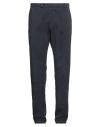 Berwich Man Pants Navy Size 44 Cotton, Elastane In Navy Blue