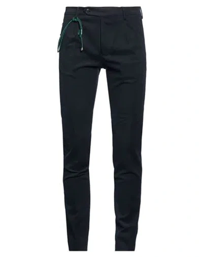 Berwich Man Pants Navy Size 30 Cotton, Elastane In Blue