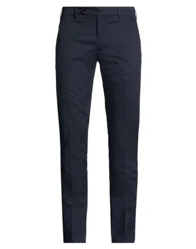 Berwich Man Pants Navy Size 34 Cotton, Elastane In Blue