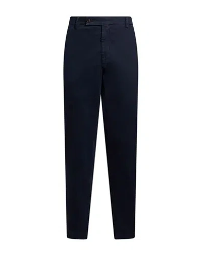 Berwich Man Pants Navy Size 36 Cotton, Elastane In Blue