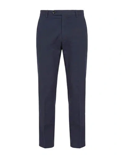 Berwich Man Pants Navy Size 38 Cotton, Elastane In Blue