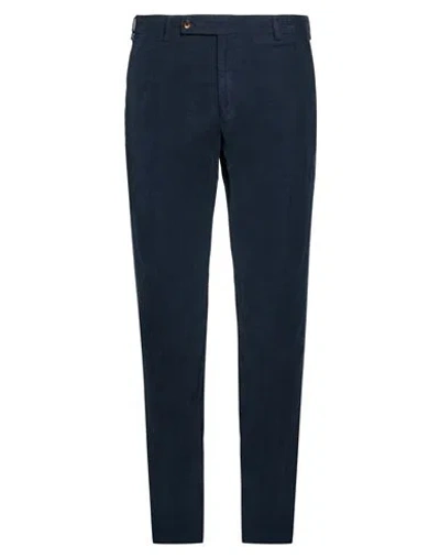 Berwich Man Pants Navy Size 38 Cotton, Elastane In Blue
