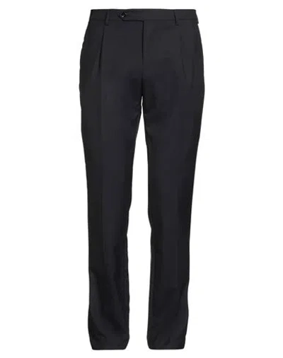 Berwich Man Pants Navy Size 40 Wool In Black