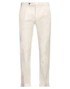 Berwich Man Pants Off White Size 30 Cotton, Linen