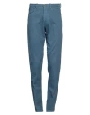 Berwich Man Pants Pastel Blue Size 31 Cotton, Elastane