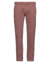 Berwich Man Pants Pastel Pink Size 38 Cotton, Elastane