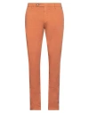 Berwich Man Pants Rust Size 40 Cotton, Lyocell, Elastane In Red