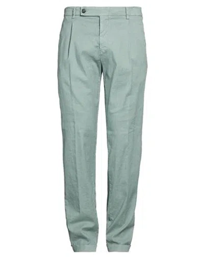Berwich Man Pants Sage Green Size 36 Linen, Cotton, Elastane