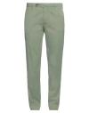 Berwich Man Pants Sage Green Size 40 Cotton, Silk, Elastane In Sage Green