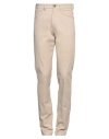 Berwich Man Pants Beige Size 36 Cotton, Elastane In Beige