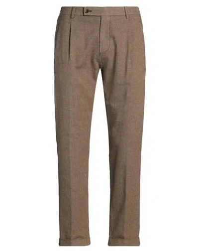 Berwich Man Pants Sand Size 32 Cotton, Polyester, Viscose, Elastane In Brown