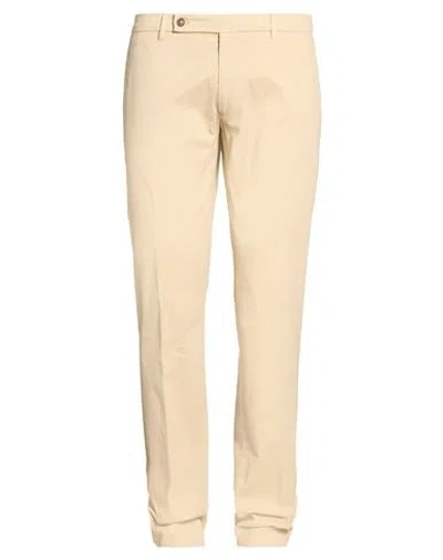 Berwich Man Pants Sand Size 36 Cotton, Elastane In Pink