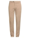 Berwich Man Pants Sand Size 40 Cotton, Elastane In Neutral