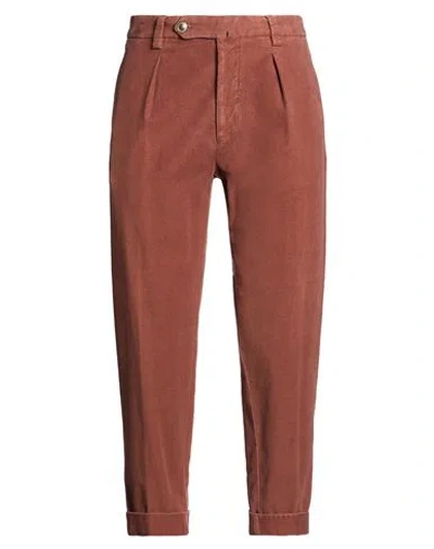 Berwich Man Pants Tan Size 36 Cotton, Elastane In Brown