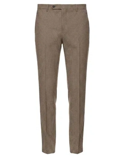 Berwich Man Pants Taupe Size 38 Cotton, Polyester, Elastane In Brown