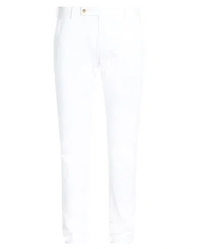 Berwich Man Pants White Size 38 Cotton, Elastane