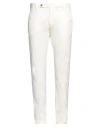 Berwich Man Pants White Size 38 Cotton, Elastane