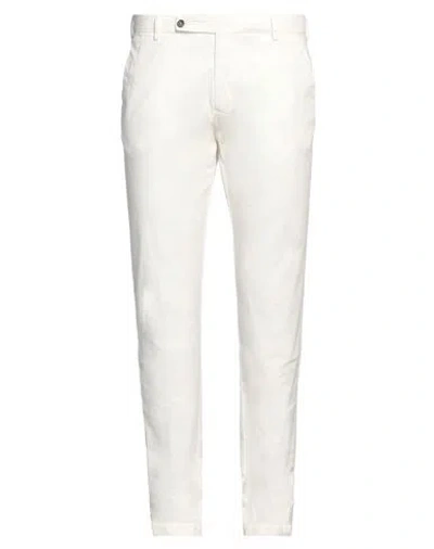 Berwich Man Pants White Size 38 Cotton, Elastane