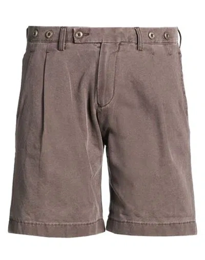 Berwich Man Shorts & Bermuda Shorts Chocolate Brown Size 30 Cotton